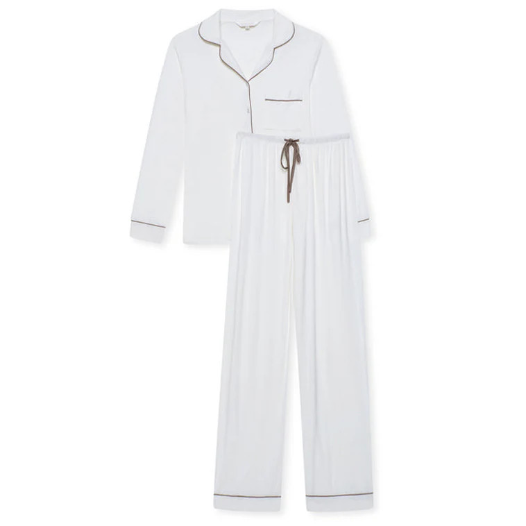 Stretch Pyjama Trouser Set - Dove | The NAP Co