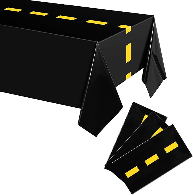 Construction Birthday Party Tablecloth 51 x 71 Inch Road Table Runner Dump Truck Birthday Table C... | Amazon (US)