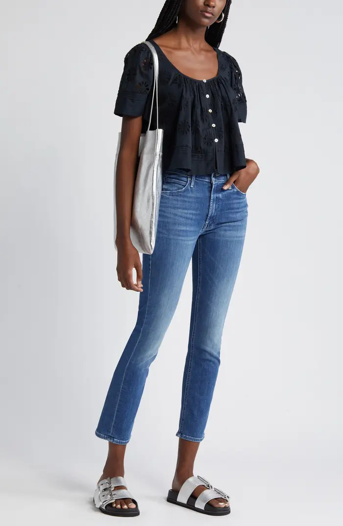 The Dazzler Mid Rise Ankle Straight Leg Jeans | Nordstrom