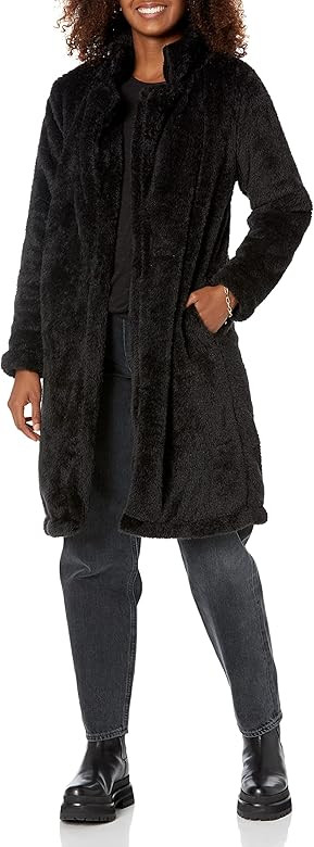Daily Ritual Women's Teddy Bear Fleece Oversized-Fit Lapel Jacket | Amazon (US)