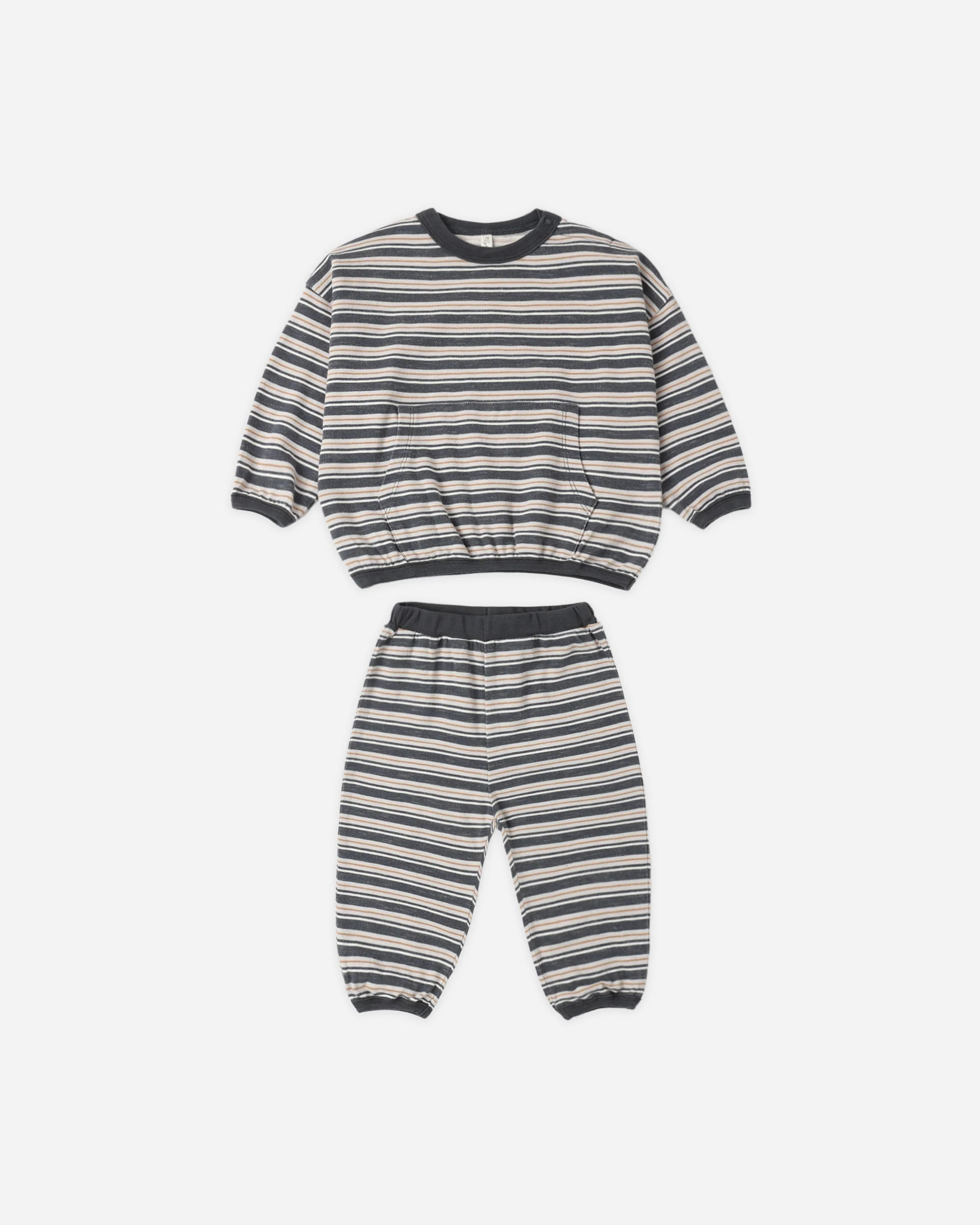 Relaxed Set Blue Stripe | Rylee + Cru