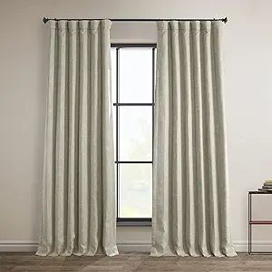 Amazon.com: HPD Half Price Drapes BOCH-LN185-P Faux Linen Room Darkening Curtains for Bedroom (1 ... | Amazon (US)