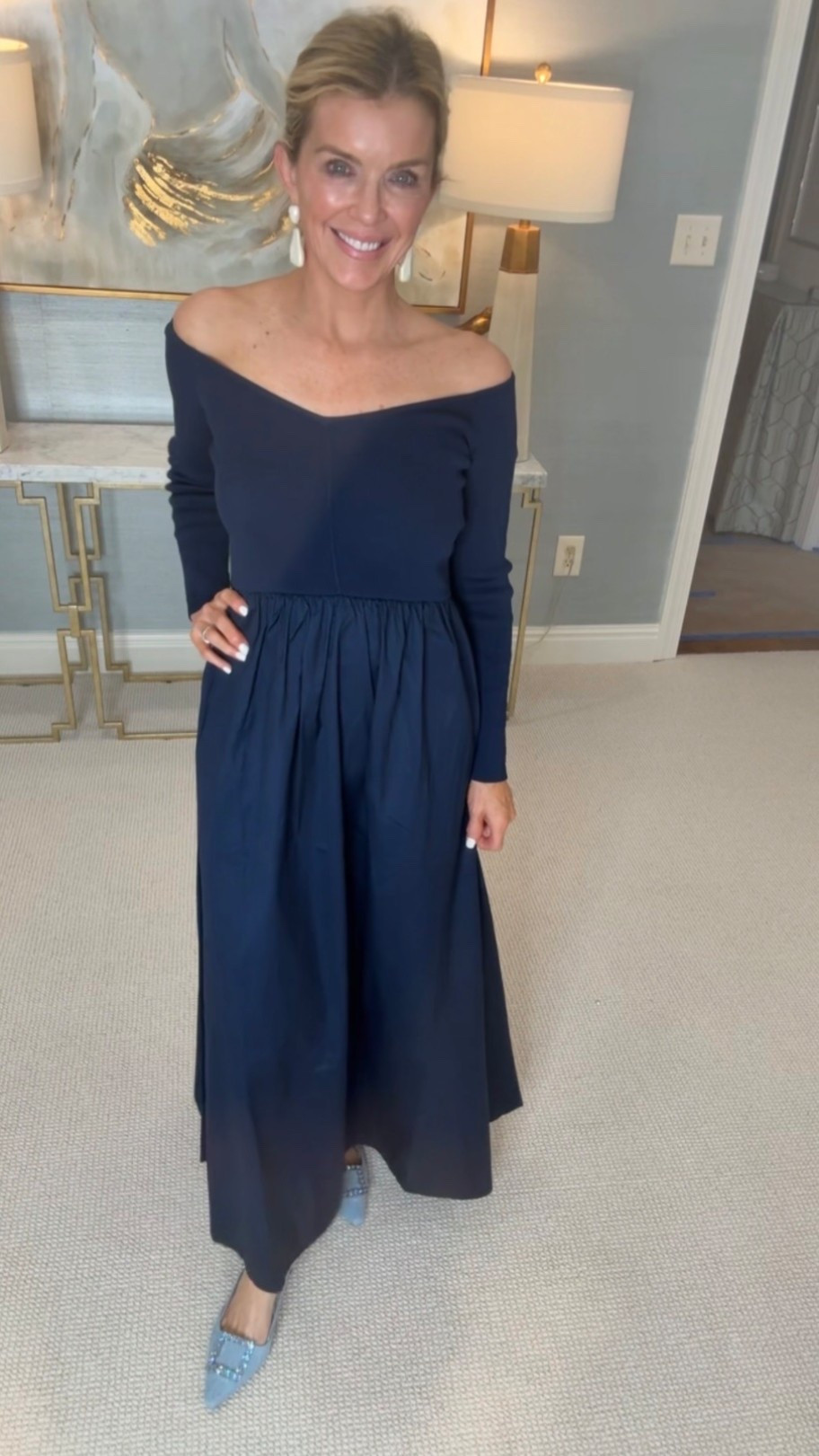 This dress is so timeless. Perfect for any occasion you have this season. 💙

#LTKSaleAlert #LTKOver40 #LTKWedding