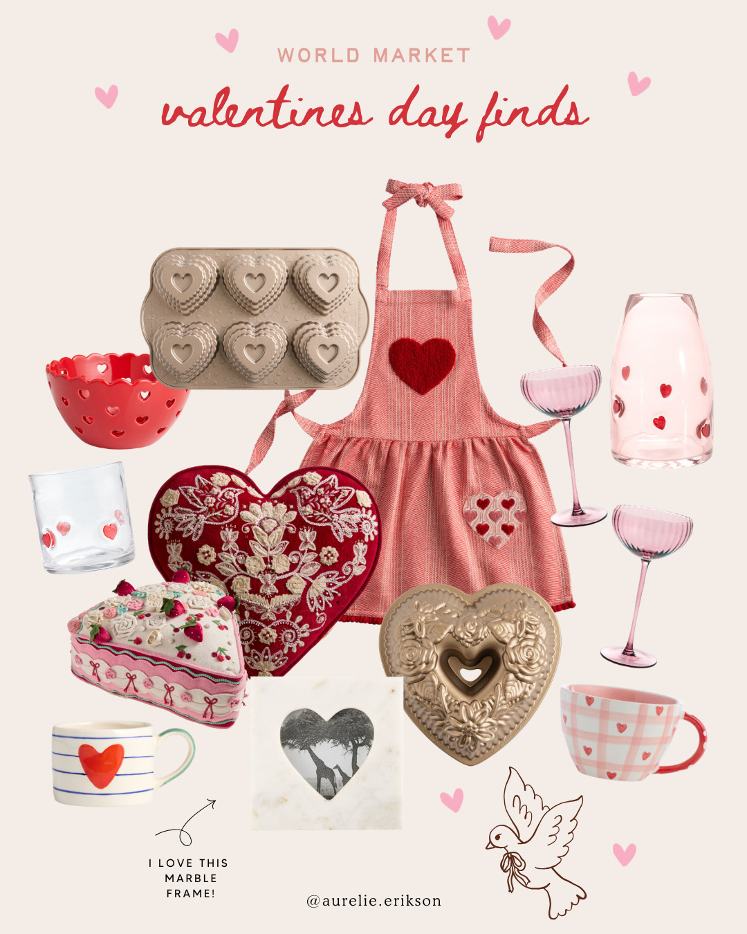 Cutest V-day finds at World Market! 

 #LTKHoliday #LTKSeasonal #LTKHome