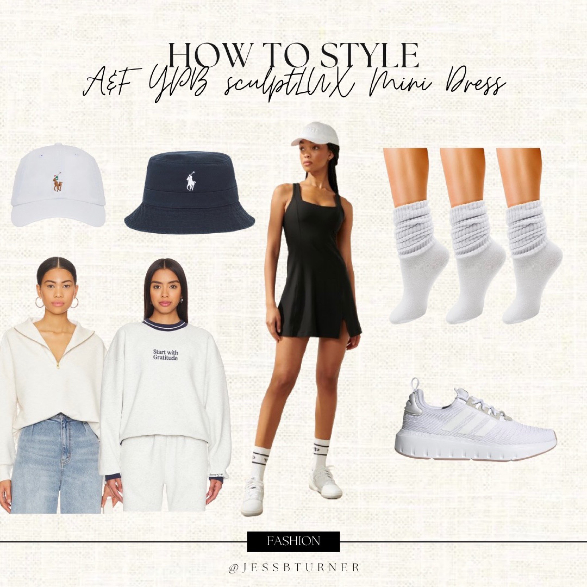 Styling the Abercrombie black tennis dress🖤