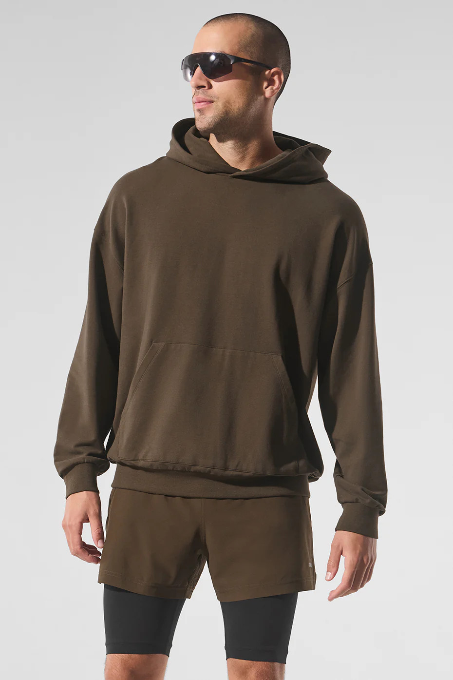 ALO | Double Take Hoodie in Espresso Brown, Size: XL | Alo Yoga (US)