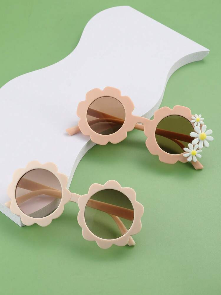 2pairs Kids Flower Frame Fashion Glasses For Daily Life | SHEIN