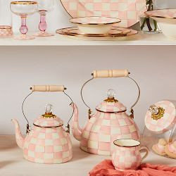 MacKenzie-Childs Rosy Check Tea Kettle | Williams-Sonoma
