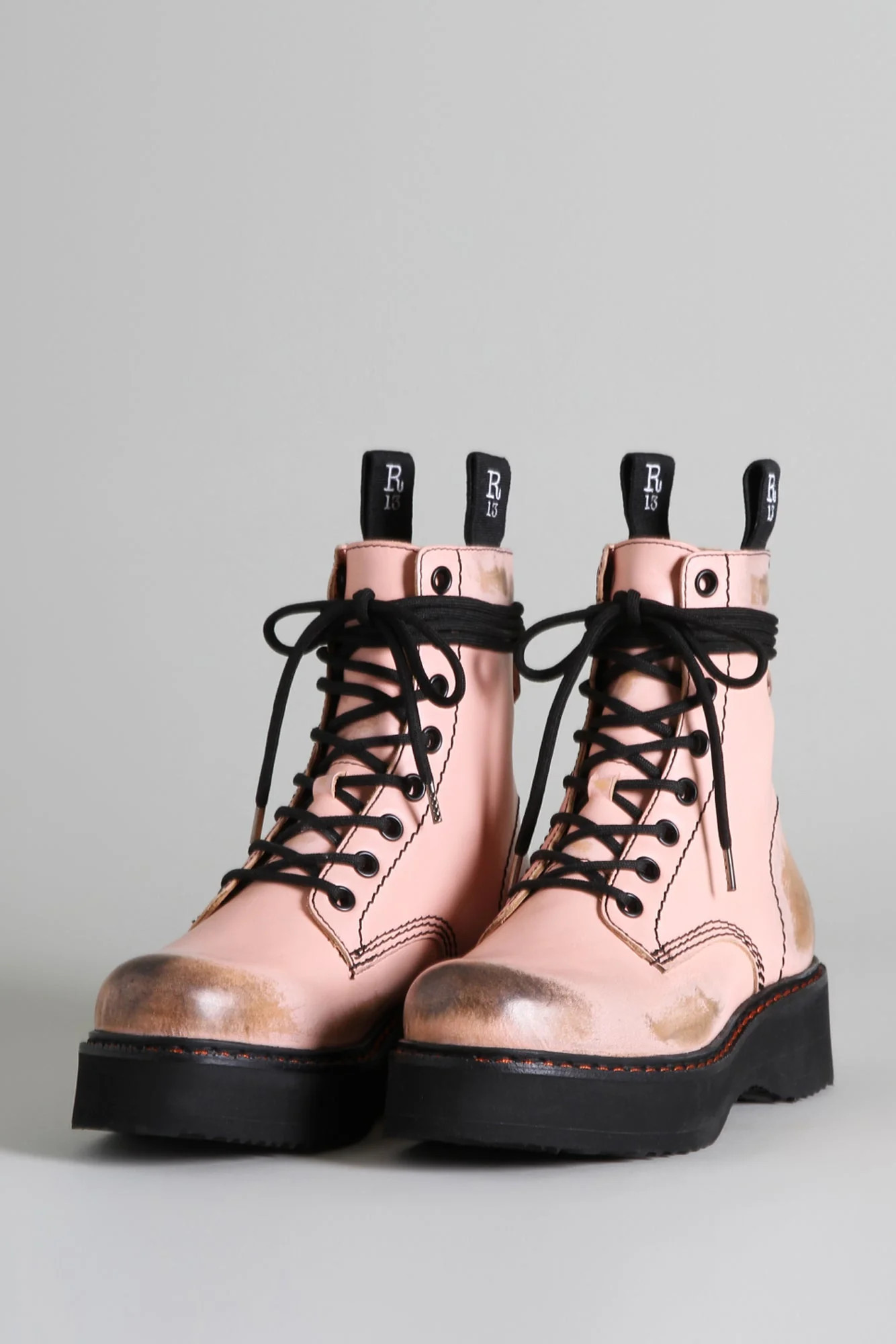 R13 Single Stack Boot - Pink / 37 | R13