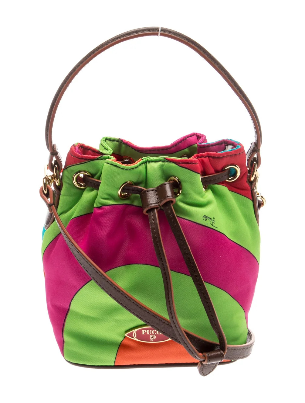 Emilio Pucci Nylon Bucket Bag - Green Mini Bags, Handbags - EMI149912 | The RealReal | The RealReal