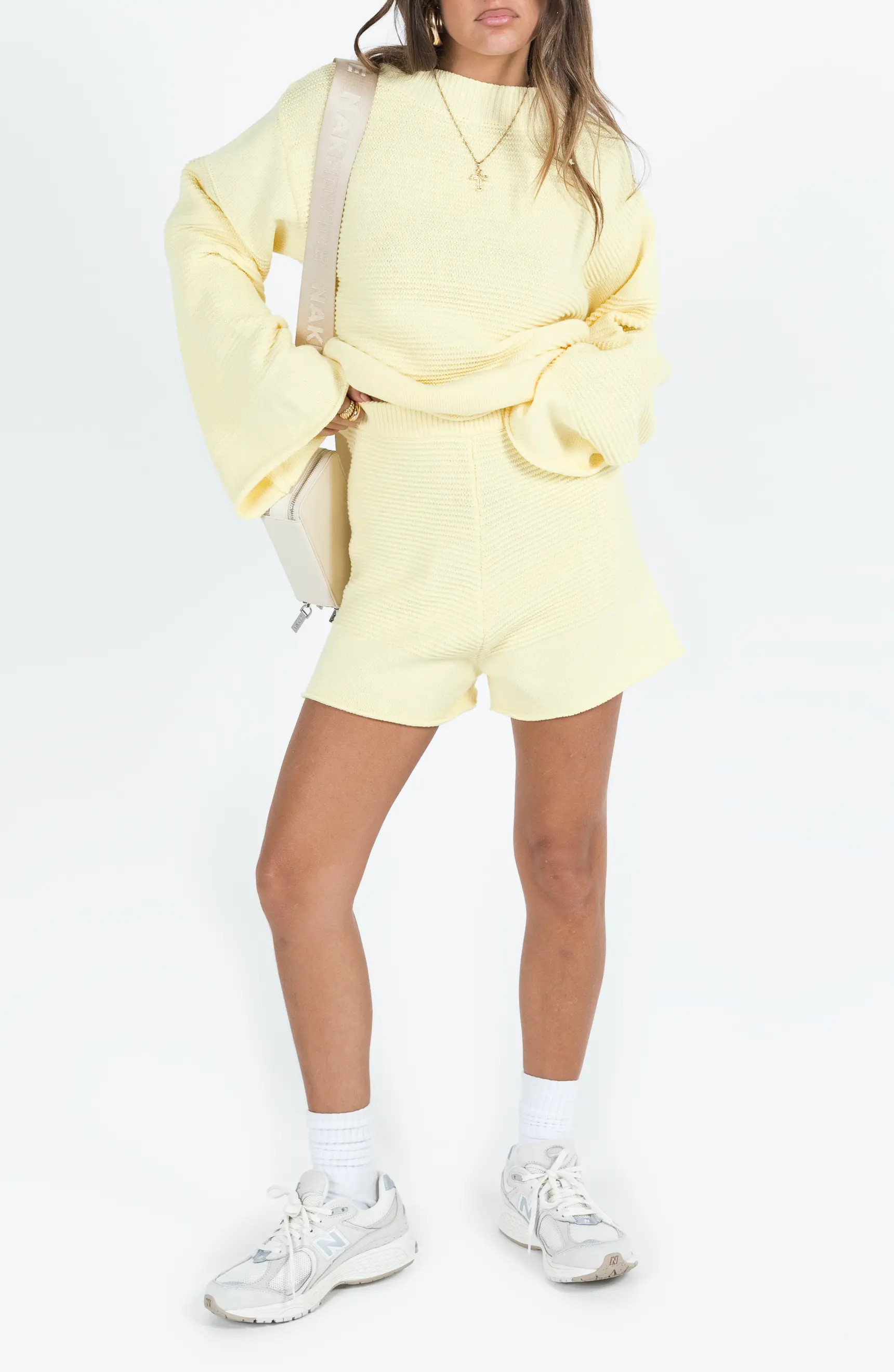 Cheyenne Ottoman Stitch Sweater & Shorts Set | Nordstrom