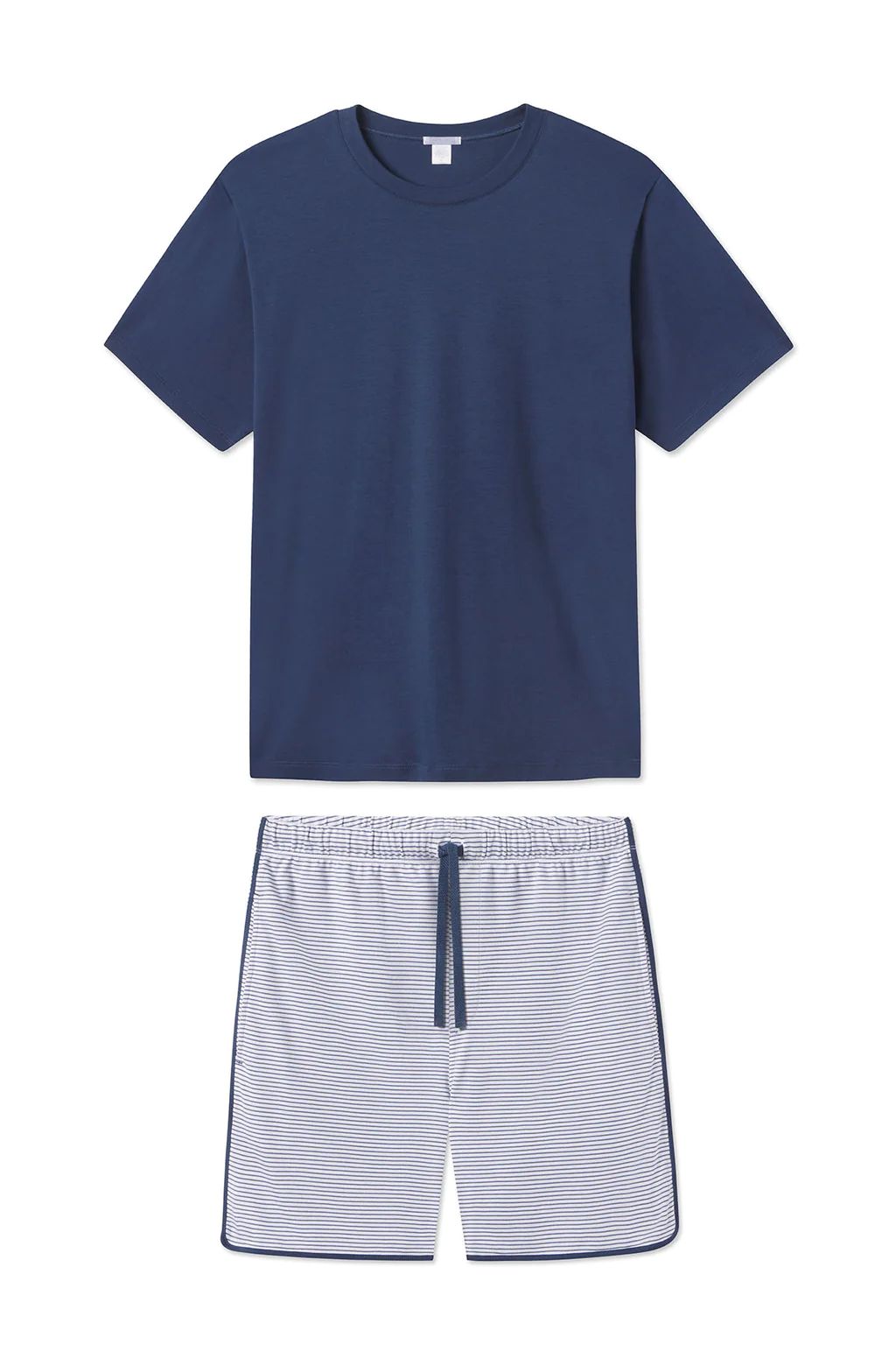 Men's Pima Pajama Shorts Set in Cobalt | Lake Pajamas