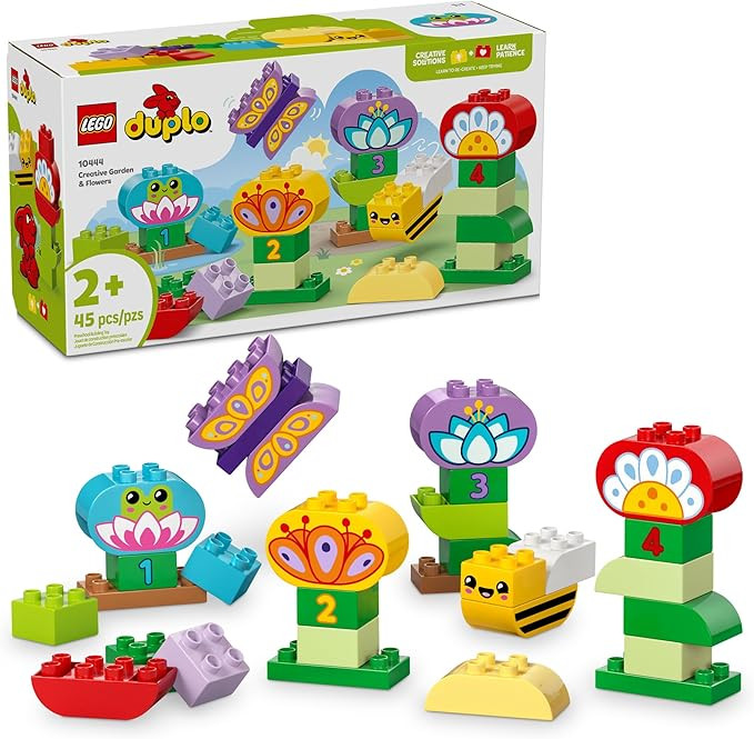 LEGO DUPLO Town Creative Garden & Flowers Building Toy Playset - Preschool Learning and Education... | Amazon (US)