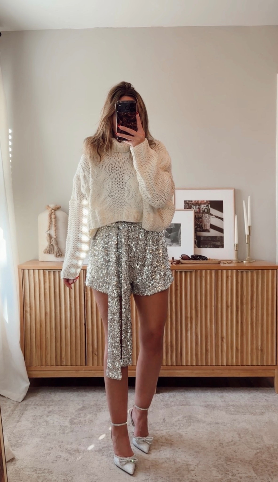 holiday sparkles ✨ this romper is SO cute and perfect for the holidays & nye! it has adjustable straps, elastic waist & detachable belt! could also style a sweater over this & wear as shorts. i’m in a size M,l in both. romper fits tts. use code LEANN35 for 35% off sitewide. vici, holiday outfit 

#LTKFindsUnder100 #LTKHoliday #LTKootd