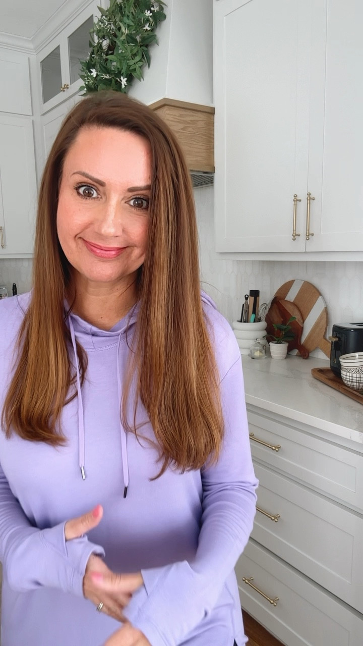 Love these hooded tops and this new color is 😍 I usually get a medium. 
.


#LTKover40 #LTKfindsunder50 #LTKfitness