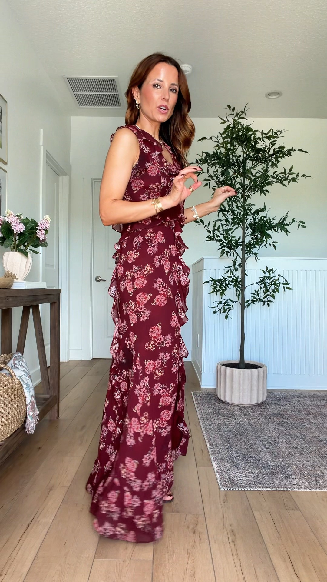 My church outfit of the day! Wearing XS. Code LISA123. Floral maxi dress. Fall wedding guest. Winter wedding guest. Cocktail dress. Party dress. Dinner dress. Dinner date. Brown mule heels - I went up half a size.

#LTKootd #LTKWedding #LTKTravel