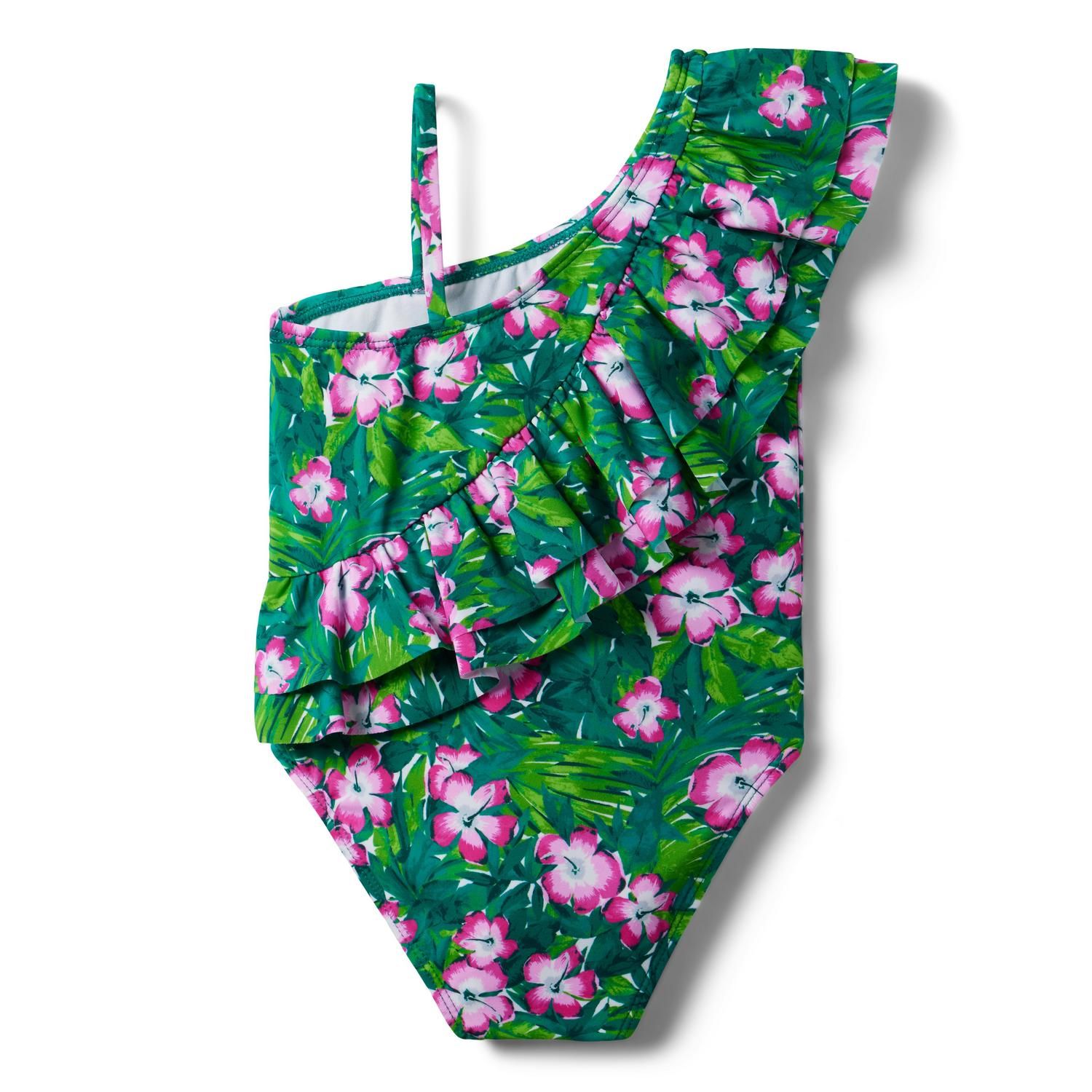 Recycled Hibiscus Ruffle Swimsuit | Janie and Jack