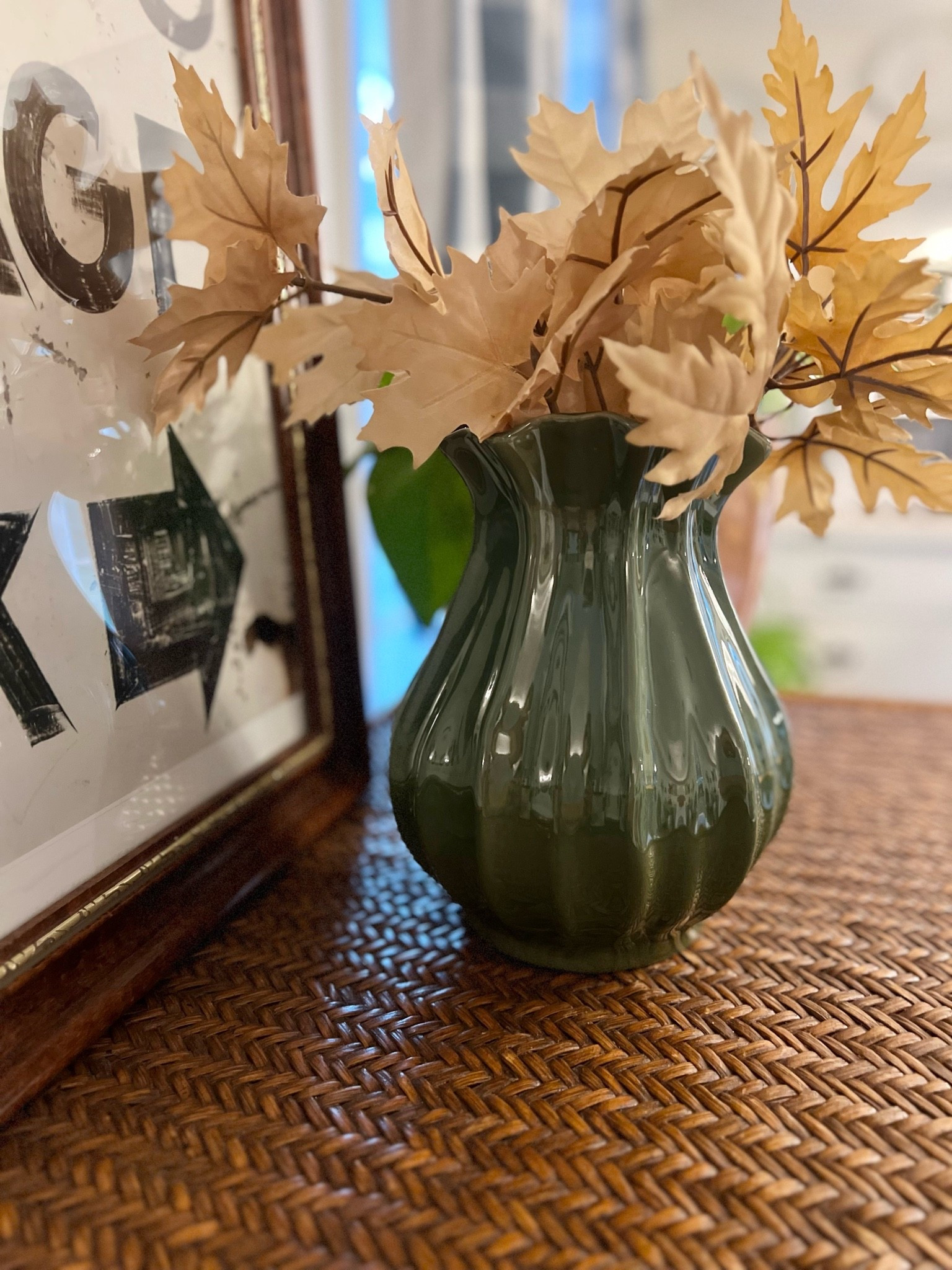 Hearth and Hand
9” pleated 
Green Vase

#LTKHome #LTKSeasonal