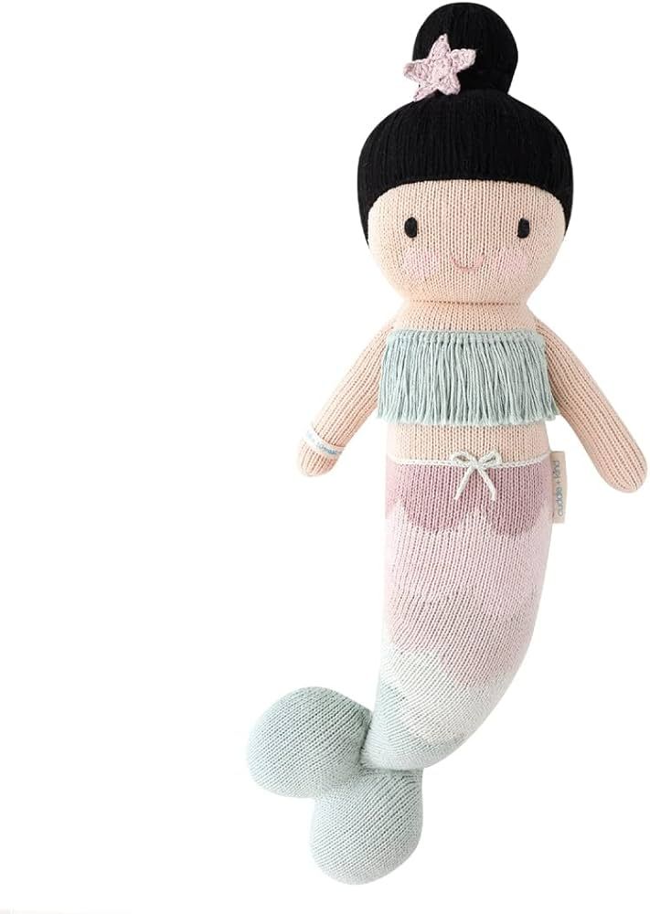 cuddle + kind Luna The Mermaid Little 13" Hand-Knit Doll – 1 Doll = 10 Meals, Fair Trade, Heirl... | Amazon (US)