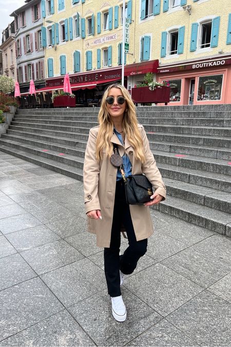Rainy day outfit I wore in Switzerland! This trench coat is on sale at Nordstrom!! 

#LTKSeasonal #LTKsalealert #LTKstyletip