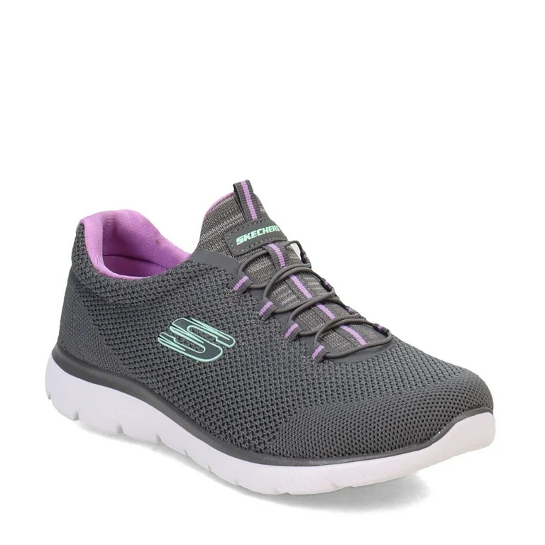 Skechers Women's Summits - Cool Classic Slip-on Athletic Sneaker, Wide Width Available | Walmart (US)