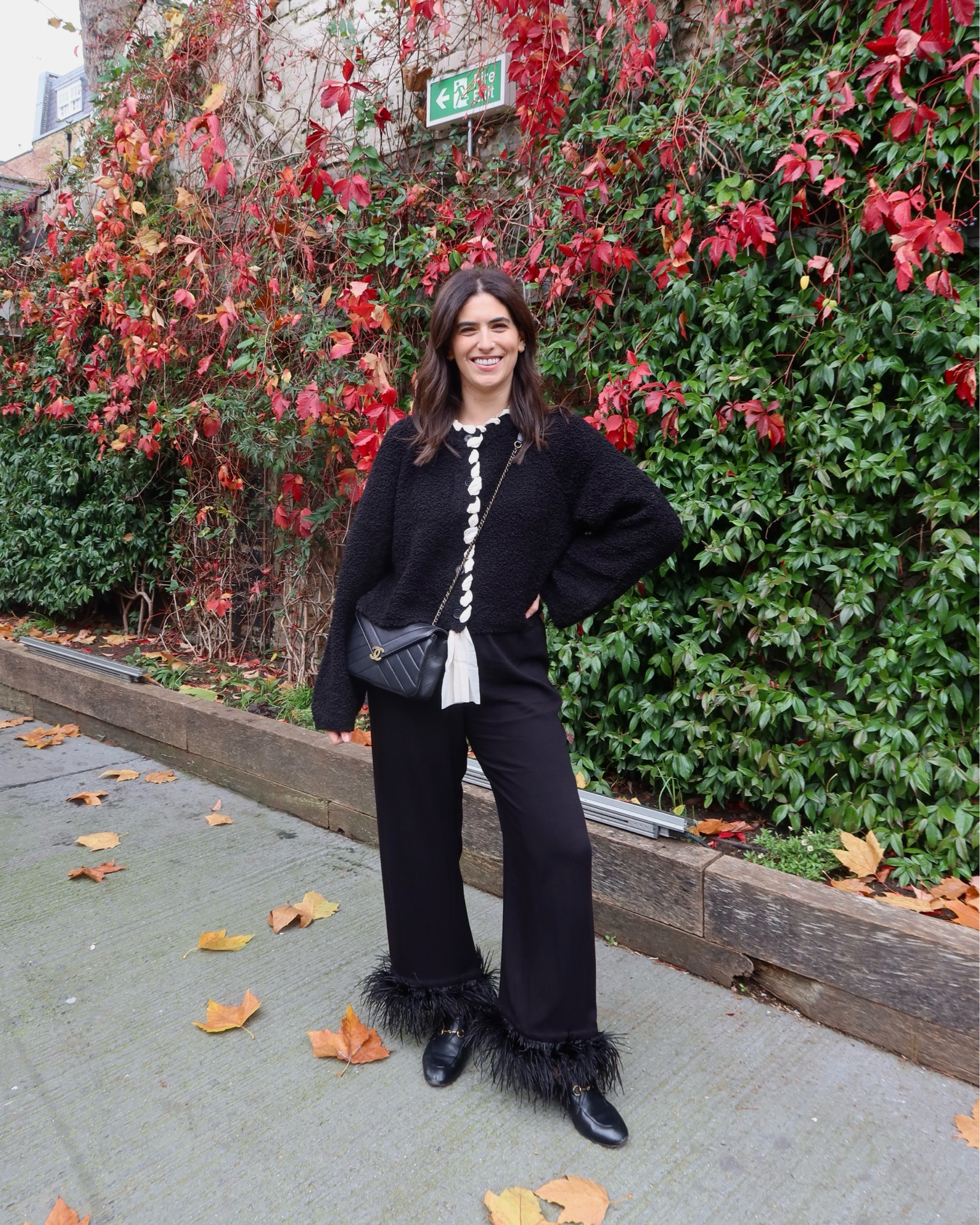 Festive glam ✨
Arket boucle cardigan. Sleeper feather trousers. Chanel crossbody bag. Sling back mules. Similar alternative. Affordable alternative. Festive dinner. Christmas event. Christmas meal. Party. Dinner party. Lunch event. 

#LTKeurope #LTKstyletip #LTKSeasonal