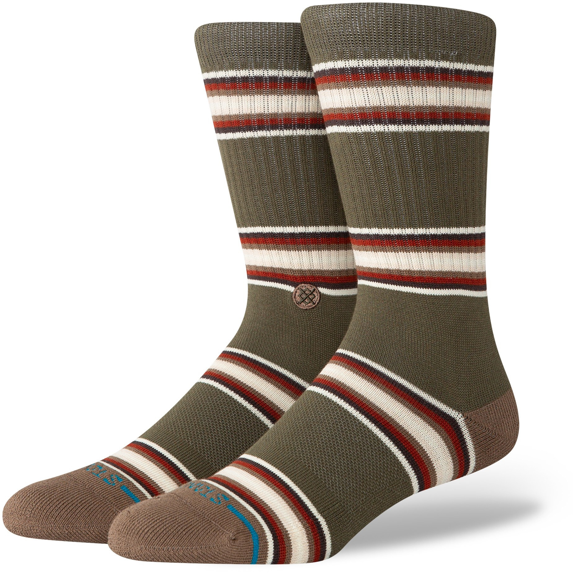 Stance Hill Top Crew Socks Green L | REI