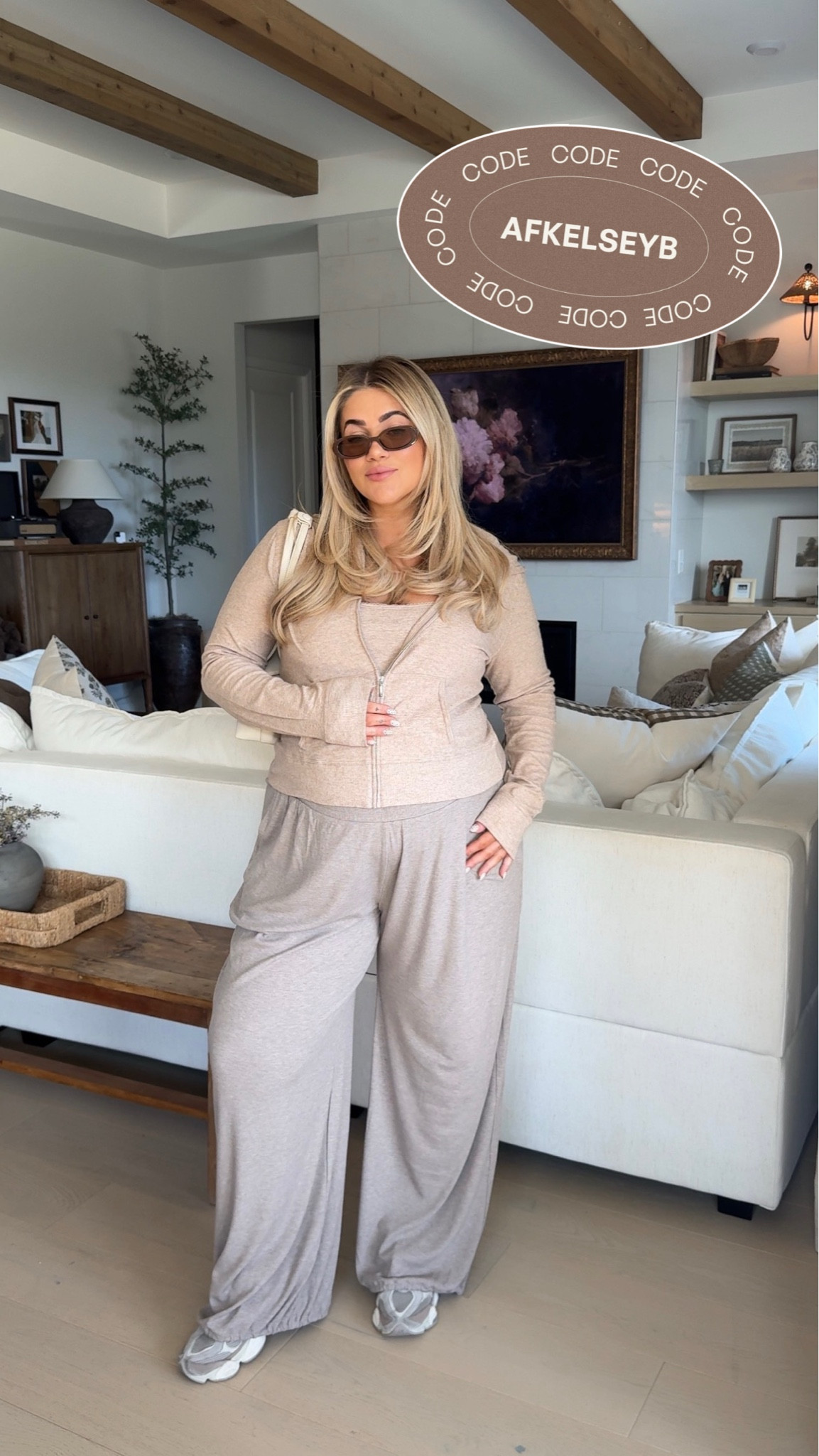 Abercrombie Sale🤎 Code: AFKELSEYB for 20% off $125+ I got a XL in the zip up and pants & a large in the tank 

#LTKSaleAlert #LTKMidsize