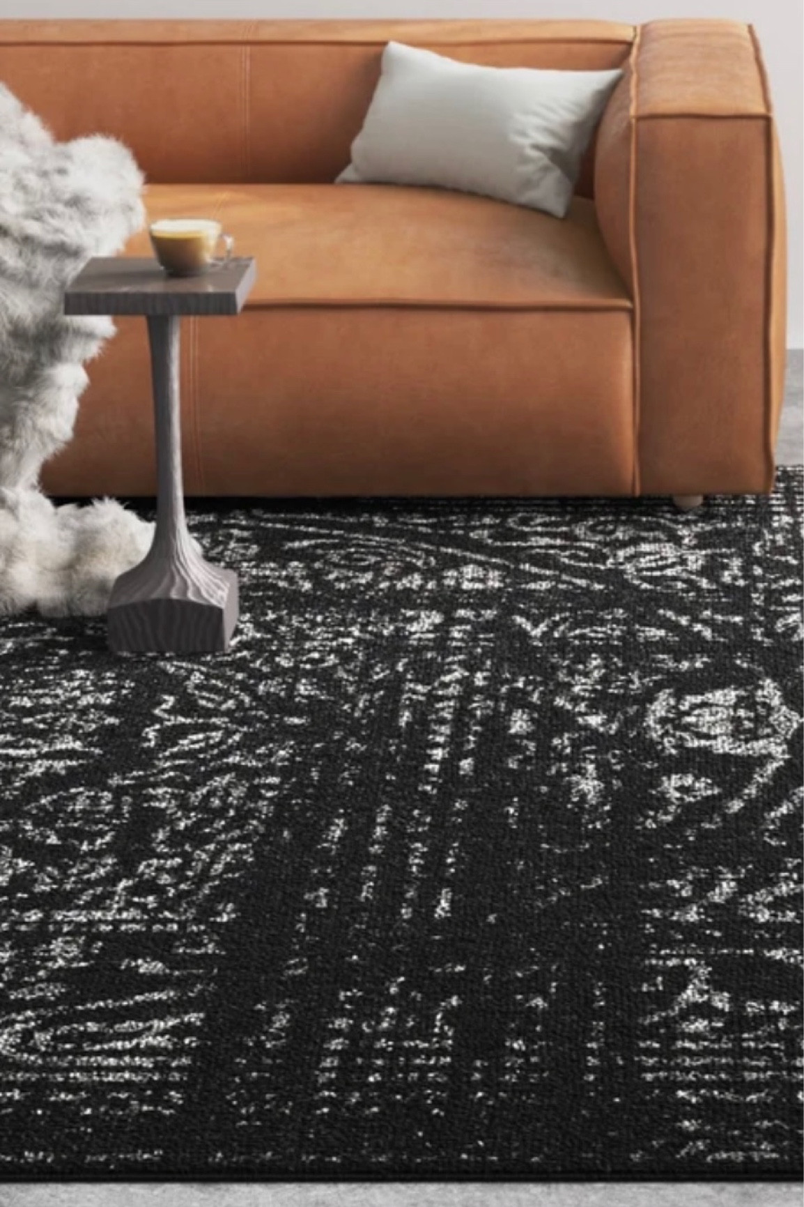 Black & gray area rug #homedecor #arearug #livingroom 

#LTKhome