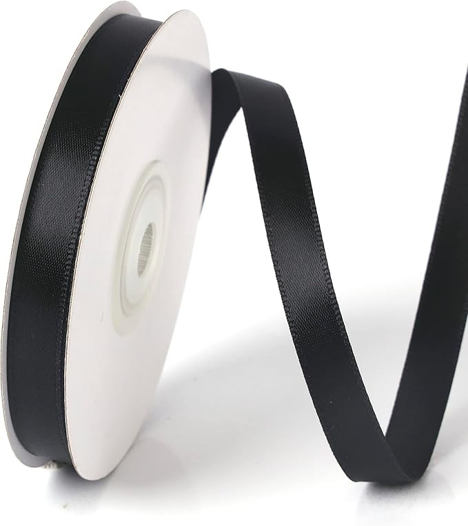 3/8 Inch Single Face Solid Color Satin Ribbon Roll, Ribbons Great for Gift Wrapping, Crafts, Wedd... | Amazon (US)