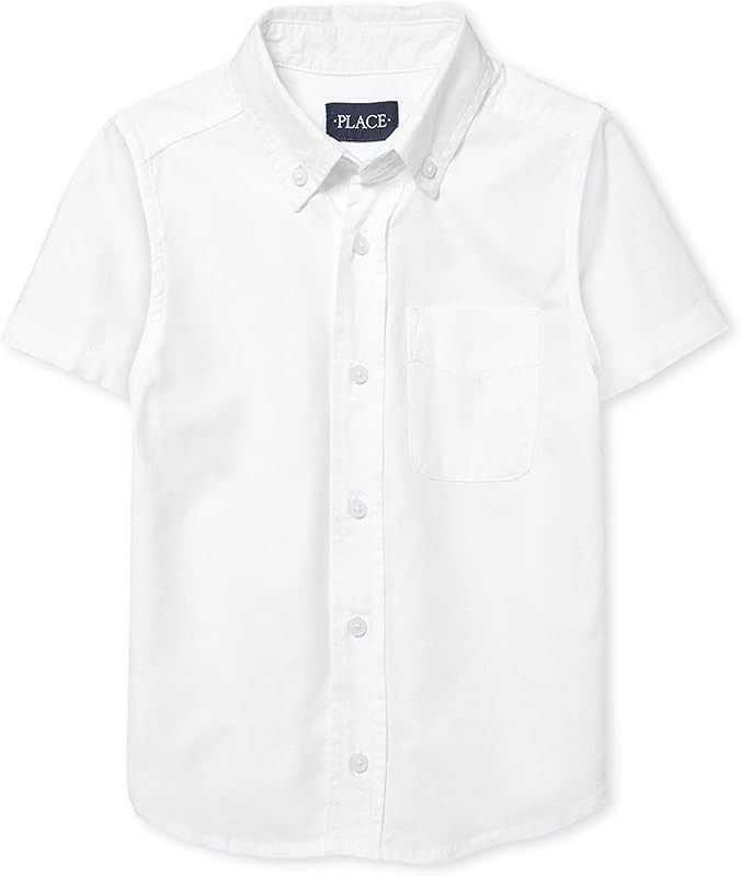 The Children's Place Boys Short Sleeve Oxford Shirt | Amazon (US)