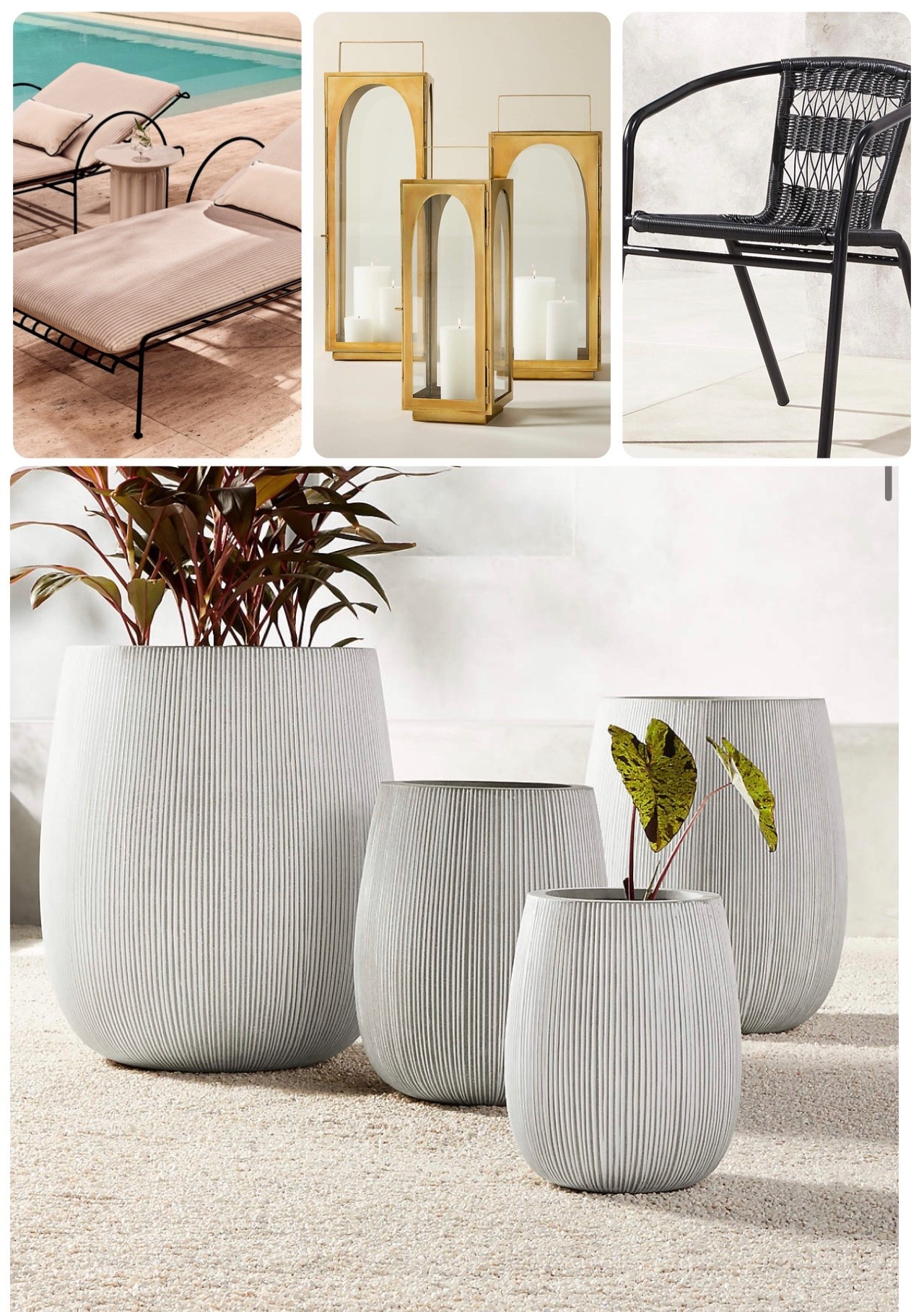 I know we all like to save money, but it’s OK to splurge once in a while. You can feel better about it since C B 2 is having their annual outdoor sale, 40% off many things outdoors. Check out all of their beautiful items. ￼