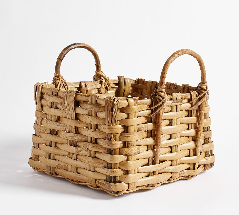 Tall Rectangular Basket - 29"W x 21"H | Pottery Barn (US)