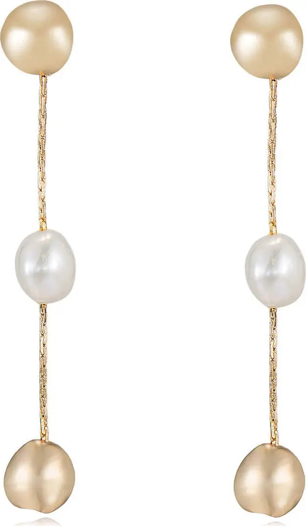 Faux Pearl & Bead Drop Earrings | Nordstrom Rack