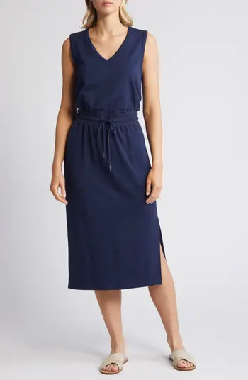 Caslon® V-Neck Knit Midi Dress | Nordstrom | Nordstrom