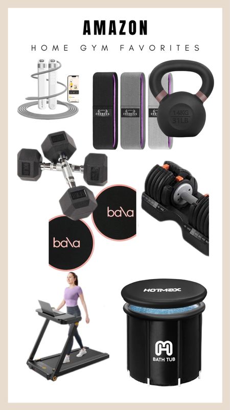 Elevate your fitness routine with these Amazon home gym essentials! From high-tech jump ropes to versatile kettlebells and compact treadmills, creating the perfect workout space has never been easier. Get ready to sweat in style! 💪🏋️‍♀️ #HomeGym #FitnessEssentials #AmazonFinds #WorkoutFromHome #StayFit #HomeWorkoutGear #HealthyLifestyle #ExerciseEquipment

#LTKhome #LTKSeasonal #LTKfitness