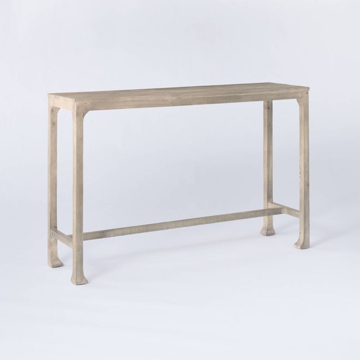 Belmont Shore Curved Foot Console Table Knock Down Natural - Threshold™ designed with Studio Mc... | Target