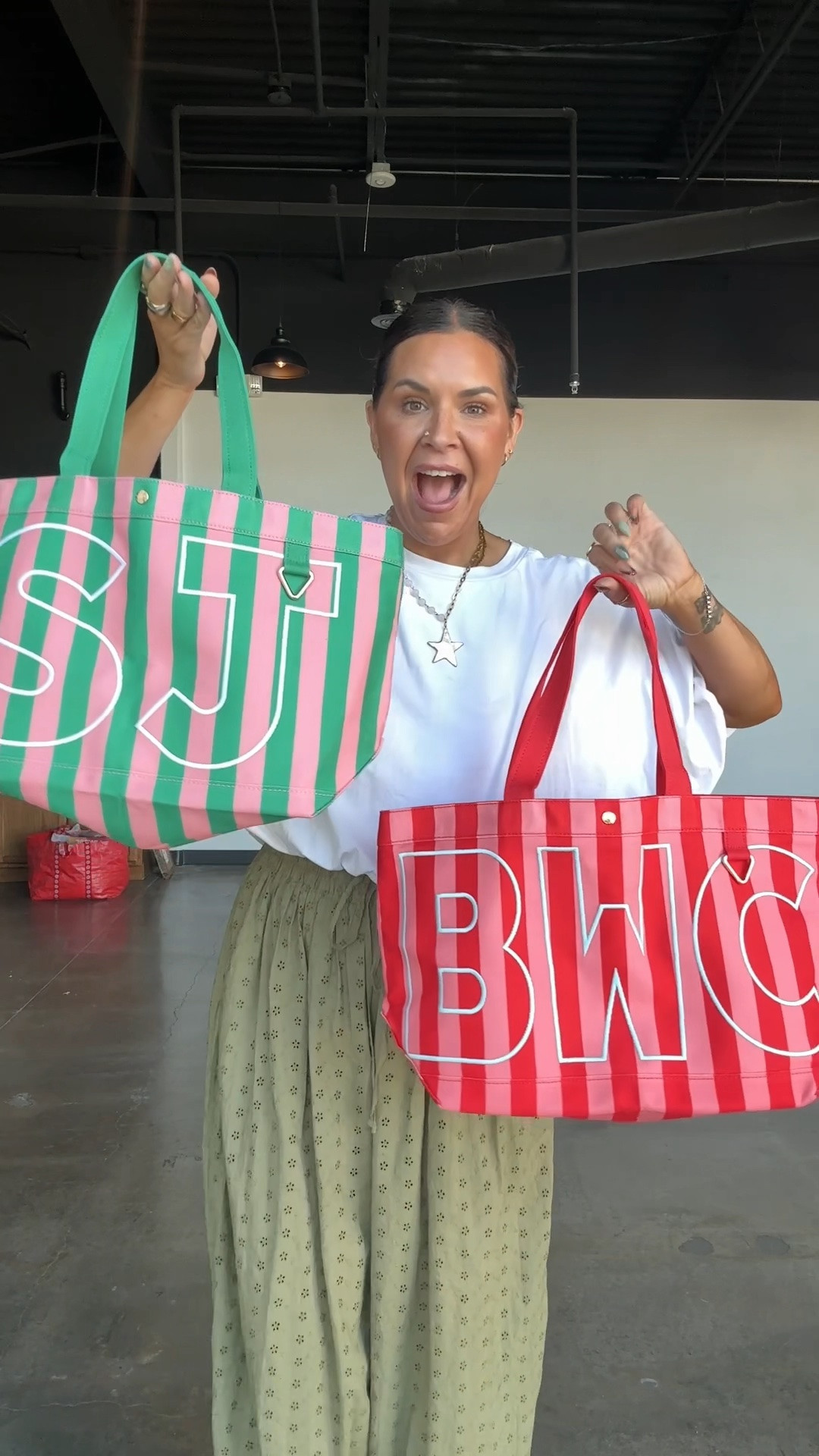Customize your own tote bags from baublebar. 
I got the size medium

#LTKgrwm #LTKootd #LTKWorkwear
