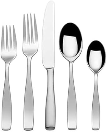 Mikasa Satin Loft 65-Piece Flatware Set for 12, 18/10 Stainless Steel Silverware with Forks, Kniv... | Amazon (US)