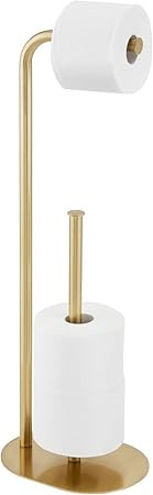 Amazon.com: mDesign Toilet Paper Roll Holder Stand and Dispenser with Storage for 3 Rolls of Rese... | Amazon (US)