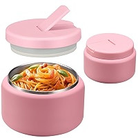 13.5oz Soup Thermo for Hot Food Kids with Buckle Lid Insulated Vacuum Food Jar Wide Mouth Leakpro... | Amazon (US)