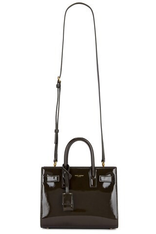 Saint Laurent Nano Sac De Jour Bag in Vineyard Green - Olive. Size all. | FWRD 