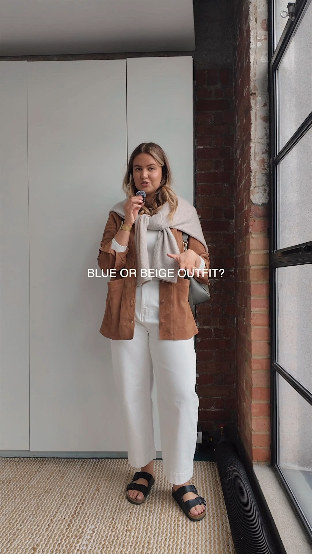 **14/30** midsize spring outfit ideas 🌷

Tala 365 white top [XL]

White jeans [UK 18]

Suede tote bag

Blue denim shirt [UK 18]

Birkenstock sandals [UK 7]

Tan sezane suede jacket [XXL]

Beige knit jumper [L]

Green leather bag

spring outfit // midsize outfit // midsize style // spring outfit idea // spring style // midsize fashion // spring fashion // outfit inspiration // going out outfit // suede tan // outfit ideas