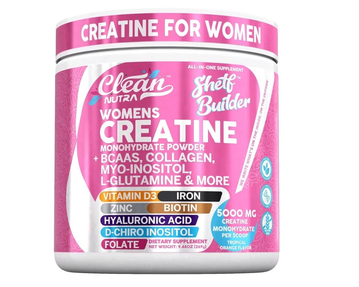 Creatine for Women | Creatine Monohydrate + BCAA Powder Myo-Inositol Collagen Biotin Hyaluronic Acid Folate L Glutamine Vitamin D3 Iron Zinc D-Chiro-Maca Digestion Shelf Builder By Clean Nutra

#LTKdayinmylife #LTKgrwm #LTKActive