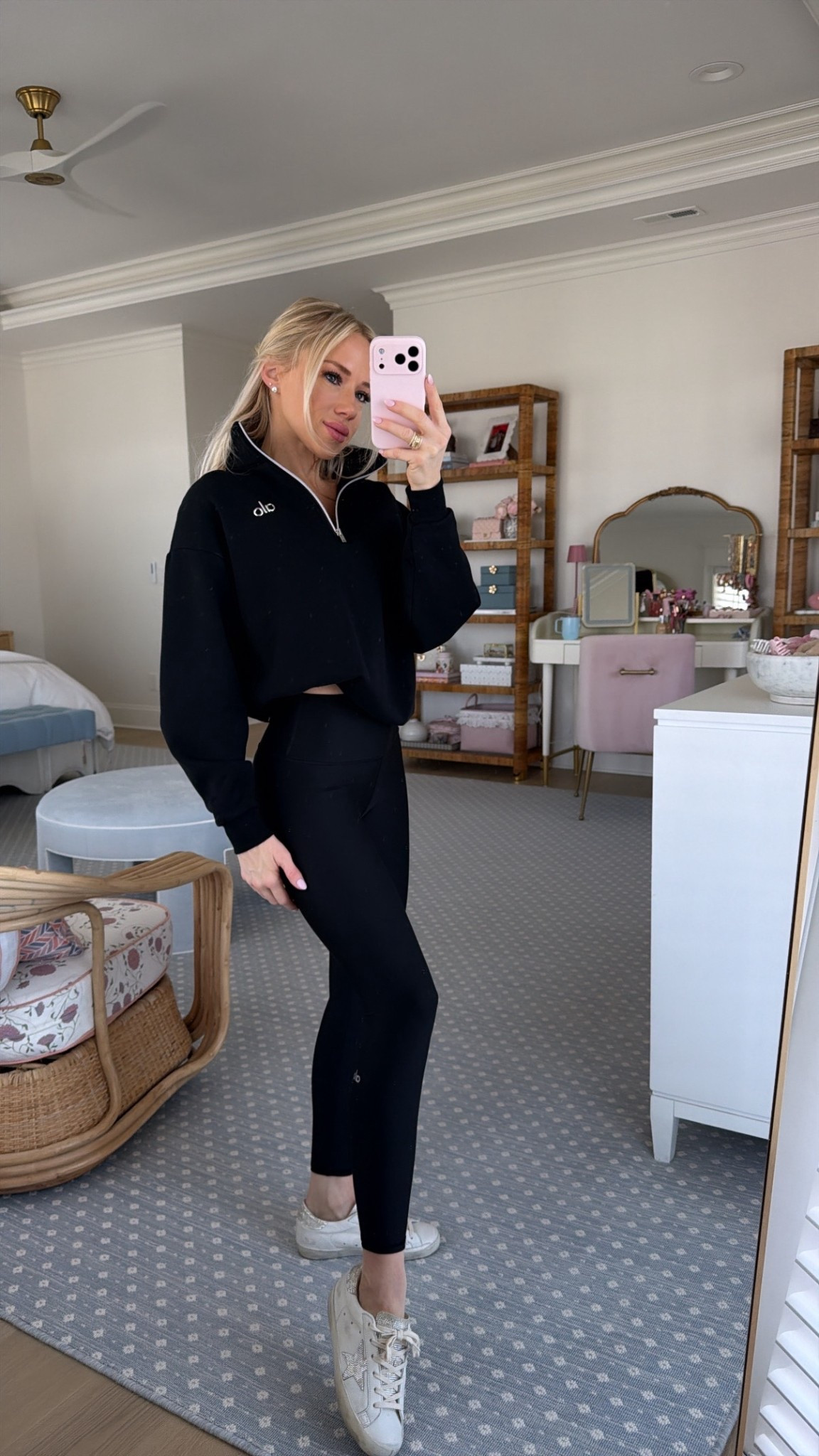 Alo leggings, 1/4 zip 

#LTKgrwm #LTKActive #LTKdayinmylife