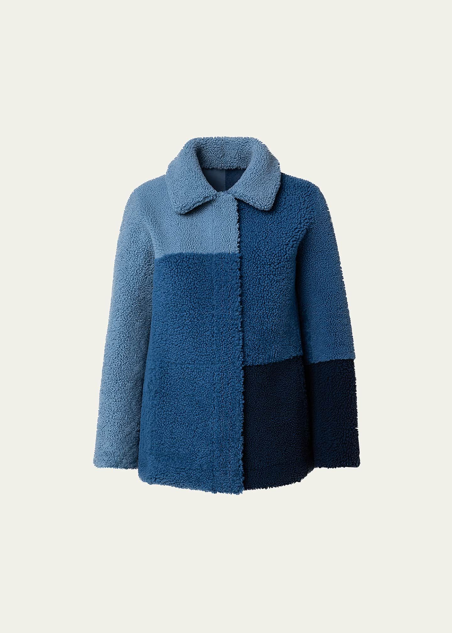 AKRIS PUNTO
Colorblock Reversible Lamb Shearling Jacket | Bergdorf Goodman