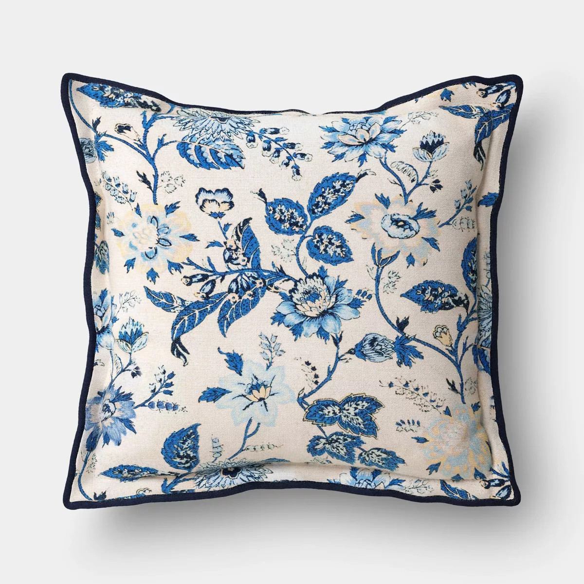 Square Floral Throw Pillow Blue - Threshold™™ | Target