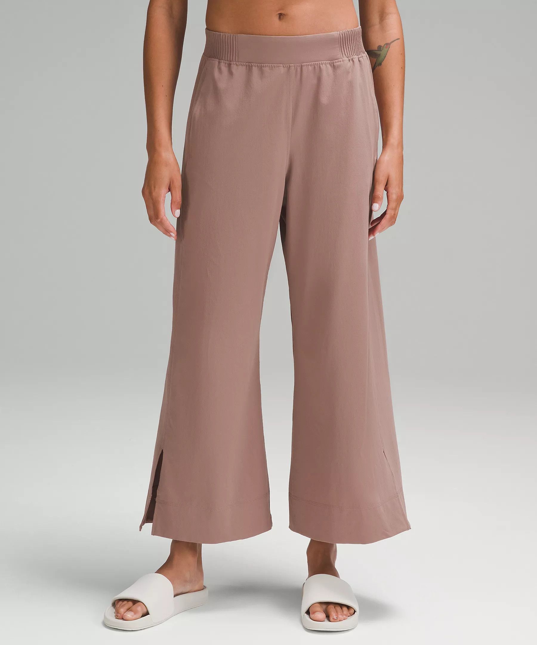 Stretch Woven Wide-Leg High-Rise Cropped Pant | Lululemon (US)