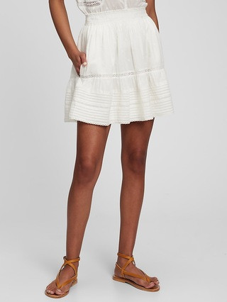 Lace Embroidered Pull-On Skirt | Gap (US)