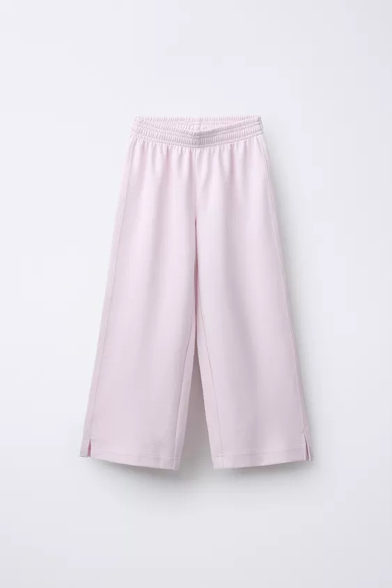 INTERLOCK WIDE LEG PANTS | Zara US